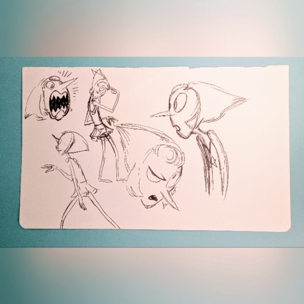 SU "Pearl Practice" Original Sketchbook Page - Raven Molisee